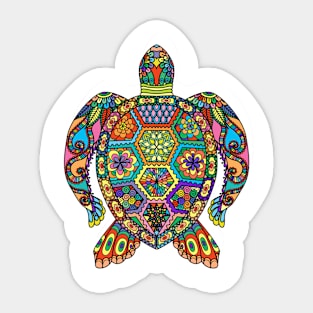 The Colorful Turtle Sticker